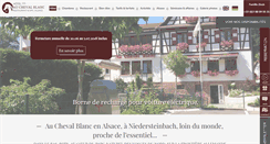 Desktop Screenshot of hotel-cheval-blanc.fr