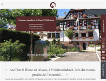 Tablet Screenshot of hotel-cheval-blanc.fr